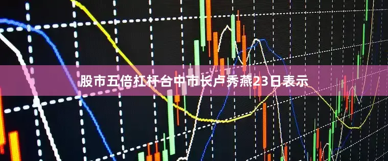 股市五倍杠杆台中市长卢秀燕23日表示
