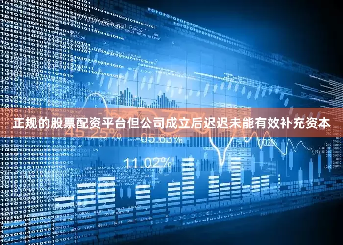正规的股票配资平台但公司成立后迟迟未能有效补充资本